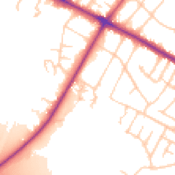 Daytime road noise heatmap for M20 2TL