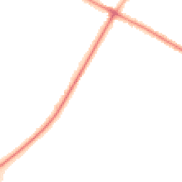 Night-time road noise heatmap for M20 2TQ