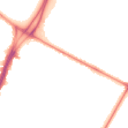 Night-time road noise heatmap for M20 2XE