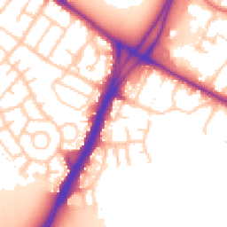 Daytime road noise heatmap for M20 2YE