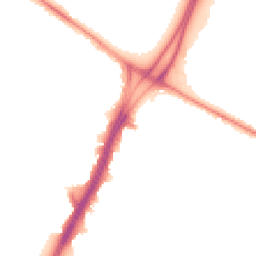 Night-time road noise heatmap for M20 2YF