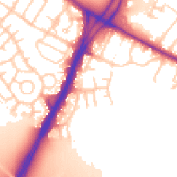 Daytime road noise heatmap for M20 2YQ