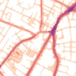 Daytime road noise heatmap for M20 3BX