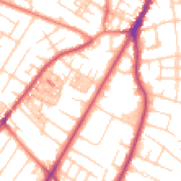 Daytime road noise heatmap for M20 3DR