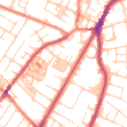 Daytime road noise heatmap for M20 3DW
