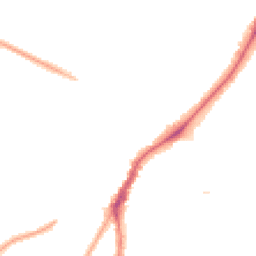 Night-time road noise heatmap for M20 3EU