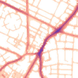 Daytime road noise heatmap for M20 3EZ