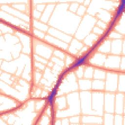 Daytime road noise heatmap for M20 3FU