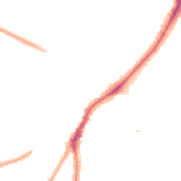 Night-time road noise heatmap for M20 3FU