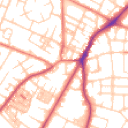 Daytime road noise heatmap for M20 3GD