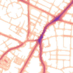 Daytime road noise heatmap for M20 3HE