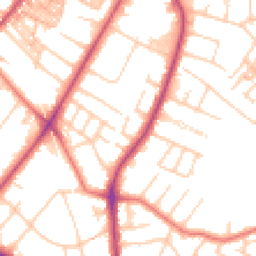 Daytime road noise heatmap for M20 3RB