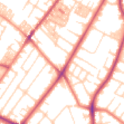 Daytime road noise heatmap for M20 3YD