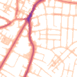 Daytime road noise heatmap for M20 4AT