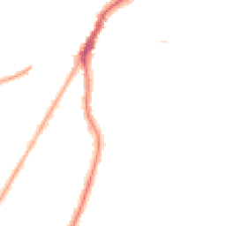 Night-time road noise heatmap for M20 4AT