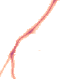 Night-time road noise heatmap for M20 4GA