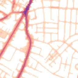 Daytime road noise heatmap for M20 4GL
