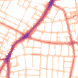 Daytime road noise heatmap for M20 4NE