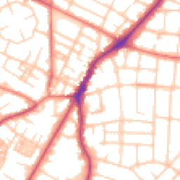 Daytime road noise heatmap for M20 4PB