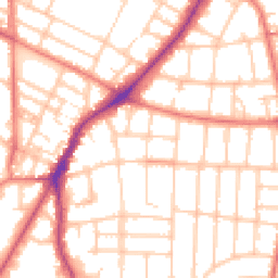 Daytime road noise heatmap for M20 4PY