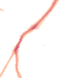 Night-time road noise heatmap for M20 4PY