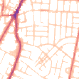 Daytime road noise heatmap for M20 4QW