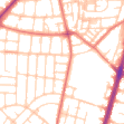Daytime road noise heatmap for M20 4RL