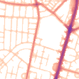 Daytime road noise heatmap for M20 4SG