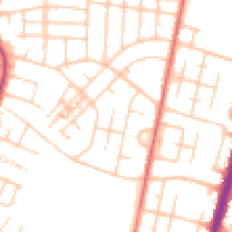 Daytime road noise heatmap for M20 4UE