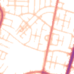 Daytime road noise heatmap for M20 4UG