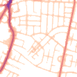 Daytime road noise heatmap for M20 4US
