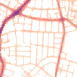Daytime road noise heatmap for M20 4WT