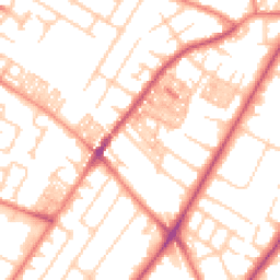 Daytime road noise heatmap for M20 4YE