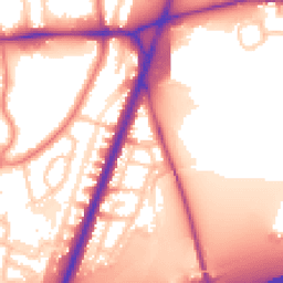 Daytime road noise heatmap for M20 5PF