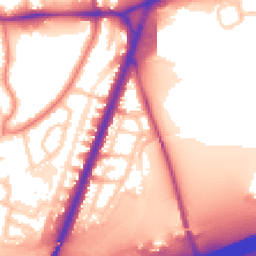 Daytime road noise heatmap for M20 5PH