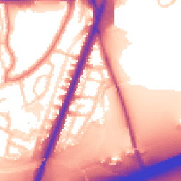 Daytime road noise heatmap for M20 5PJ