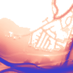 Daytime road noise heatmap for M20 5QJ