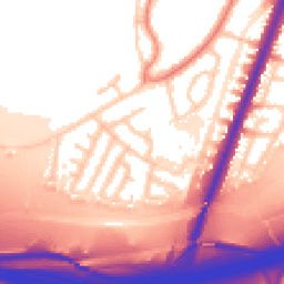 Daytime road noise heatmap for M20 5QR