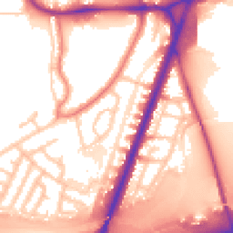 Daytime road noise heatmap for M20 5WE