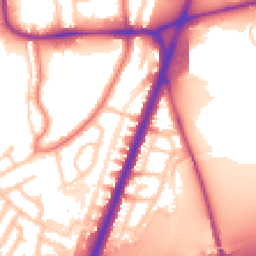 Daytime road noise heatmap for M20 5WJ