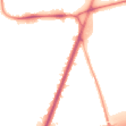 Night-time road noise heatmap for M20 5WJ