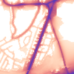 Daytime road noise heatmap for M20 5WL