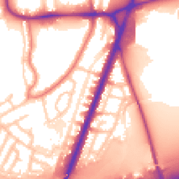 Daytime road noise heatmap for M20 5WN