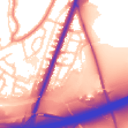 Daytime road noise heatmap for M20 5WS