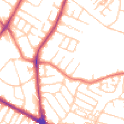 Daytime road noise heatmap for M20 6AN