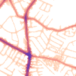 Daytime road noise heatmap for M20 6BJ