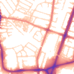 Daytime road noise heatmap for M20 6GN