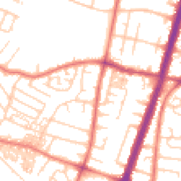 Daytime road noise heatmap for M20 6HB