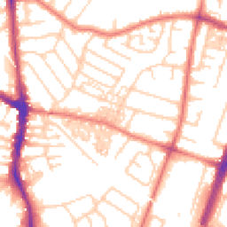 Daytime road noise heatmap for M20 6HN