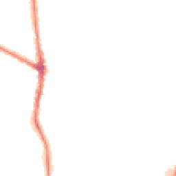 Night-time road noise heatmap for M20 6RS